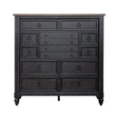 Americana Farmhouse 12 Drawer Chesser in Black image