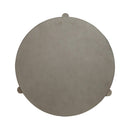 Affinity Round End Table in Dusty Taupe with Concrete Top