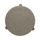 Affinity Chairside Table in Dusty Taupe with Concrete Top