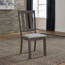Liberty Furniture Tanners Creek Slat Back Side Chair (RTA) in Greystone (Set of 2)