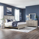 New Haven King California Panel Bed, Dresser & Mirror image