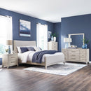 New Haven King Uph Bed, Dresser & Mirror, Chest, Night Stand image