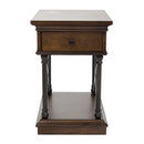 Tribeca Chairside Table in Cordovian Brown image