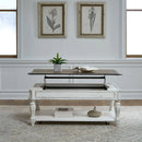 Magnolia Manor Lift Top Cocktail Table in Antique White image