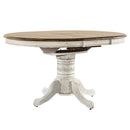 Carolina Crossing Pedestal Table Set- White image
