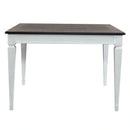Allyson Park Pedestal Counter Height Leg Table in Wirebrushed White image