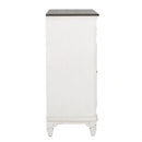 Allyson Park Buffet in White with Charcoal image