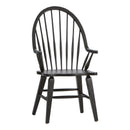 Hearthstone Ridge Windsor Back Arm Chair - Black image