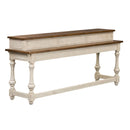 Morgan Creek Console Bar Table in Antique White image