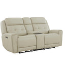 Carrington Loveseat w/Console P3 & ZG in Baja Stone image