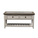Heartland Rect Ceiling Tile Cocktail Table in Antique White image