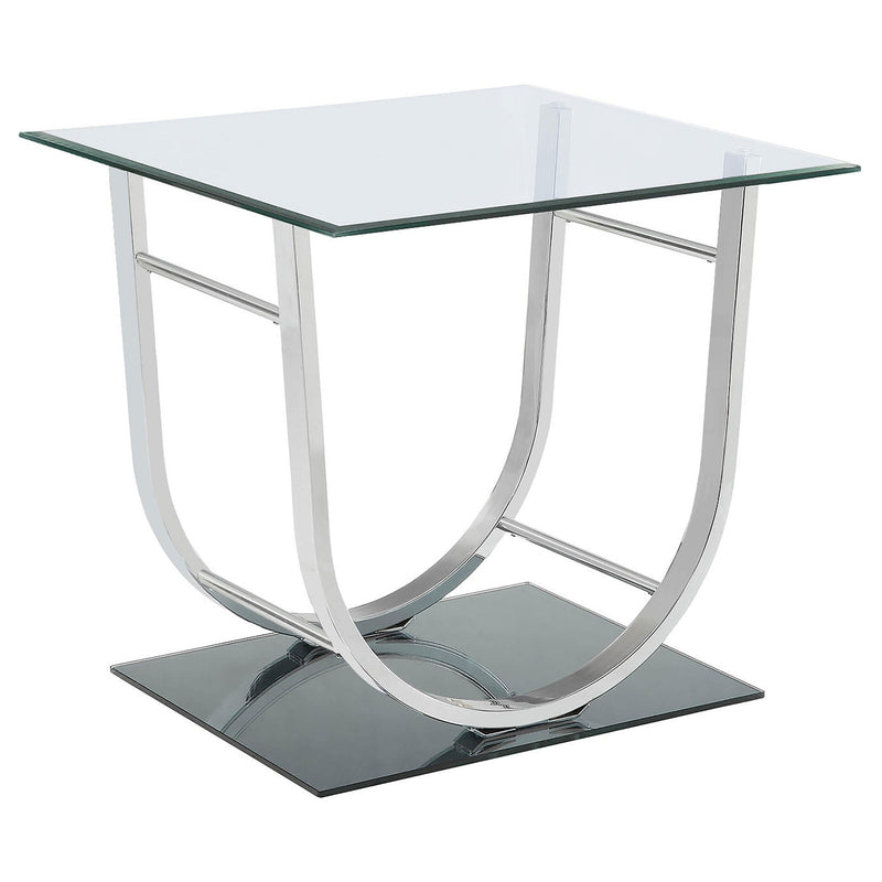 Danville U-shaped End Table Chrome image