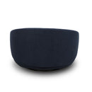 Liberty Furniture Haley Upholstered Swivel Cuddler Chair in Midnight
