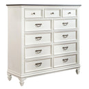 Allyson Park 11 Drawer Chesser in Wirebrushed White image