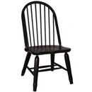 Treasures Bow Back Side Chair - Black image
