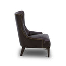 Liberty Furniture Garrison Leather Accent Chair in Brown