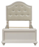 Liberty Furniture Stardust Full Panel Bed in Iridescent White