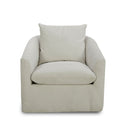 Liberty Furniture Saxton Upholstered Swivel Accent Chair in Ivory image