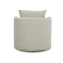Liberty Furniture Saxton Upholstered Swivel Accent Chair in Ivory