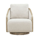 Nora Uph Swivel Accent Chair - Light Brown image