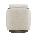 Nora Uph Swivel Accent Chair - Dark Brown image