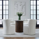 Accent Dining Accent Dining Chair w/ Casters - Ivory