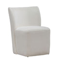 Accent Dining Accent Dining Chair w/ Casters - Ivory