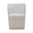 Accent Dining Accent Dining Chair w/ Casters - Ivory