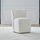 Accent Dining Accent Dining Chair w/ Casters - Ivory image