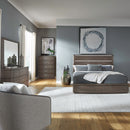Cascade Falls King Panel Bed, Dresser & Mirror, Chest image
