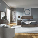 Cascade Falls King Panel Bed, Dresser & Mirror, Night Stand image