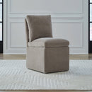 Accent Dining Accent Dining Chair w/ Casters - Truffle image