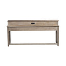 Parkland Falls Console Bar Table in Weathered Taupe image