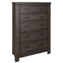 Thornwood Hills King Two Sided Storage Bed, Dresser & Mirror, Chest