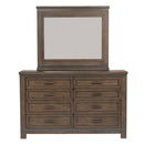 Thornwood Hills King Bookcase Bed, Dresser & Mirror
