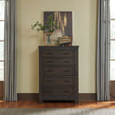 Thornwood Hills King Bookcase Bed, Dresser & Mirror, Chest
