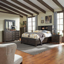 Thornwood Hills Queen Bookcase Bed, Dresser & Mirror, Chest, Night Stand image