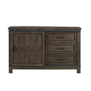 Thornwood Hills Barn Door Dresser in Rock Beaten Gray