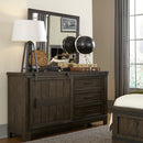Thornwood Hills Barn Door Dresser in Rock Beaten Gray