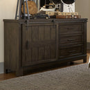 Thornwood Hills Barn Door Dresser in Rock Beaten Gray image
