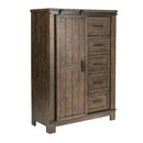 Thornwood Hills Sliding Door Chest in Rock Beaten Gray