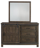 Liberty Furniture Thornwood Hills Mirror in Rock Beaten Gray
