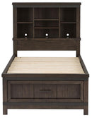 Liberty Furniture Thornwood Hills Twin Bookcase Bed in Rock Beaten Gray