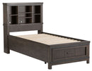 Liberty Furniture Thornwood Hills Twin Bookcase Bed in Rock Beaten Gray