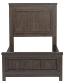Liberty Furniture Thornwood Hills Twin Panel Bed in Rock Beaten Gray