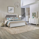 Reflections Queen Uph Bed, Dresser & Mirror, Chest image