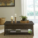 Paradise Valley Rectangular Cocktail Table in Saddle Brown image