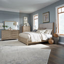 Brentwood Queen Uph Bed, Dresser & Mirror, Chest image