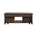 Mill Creek Lift Top Cocktail Table in Peppercorn