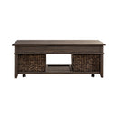 Mill Creek Lift Top Cocktail Table in Peppercorn